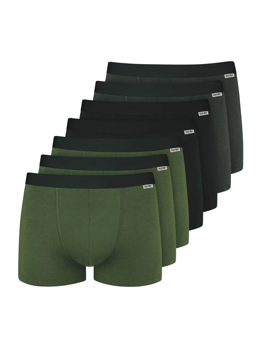 Nur Die Boxer 7-Pack Cotton Stretch - khaki/grau/schwarz - Größe 8 | XXL | 56 2025