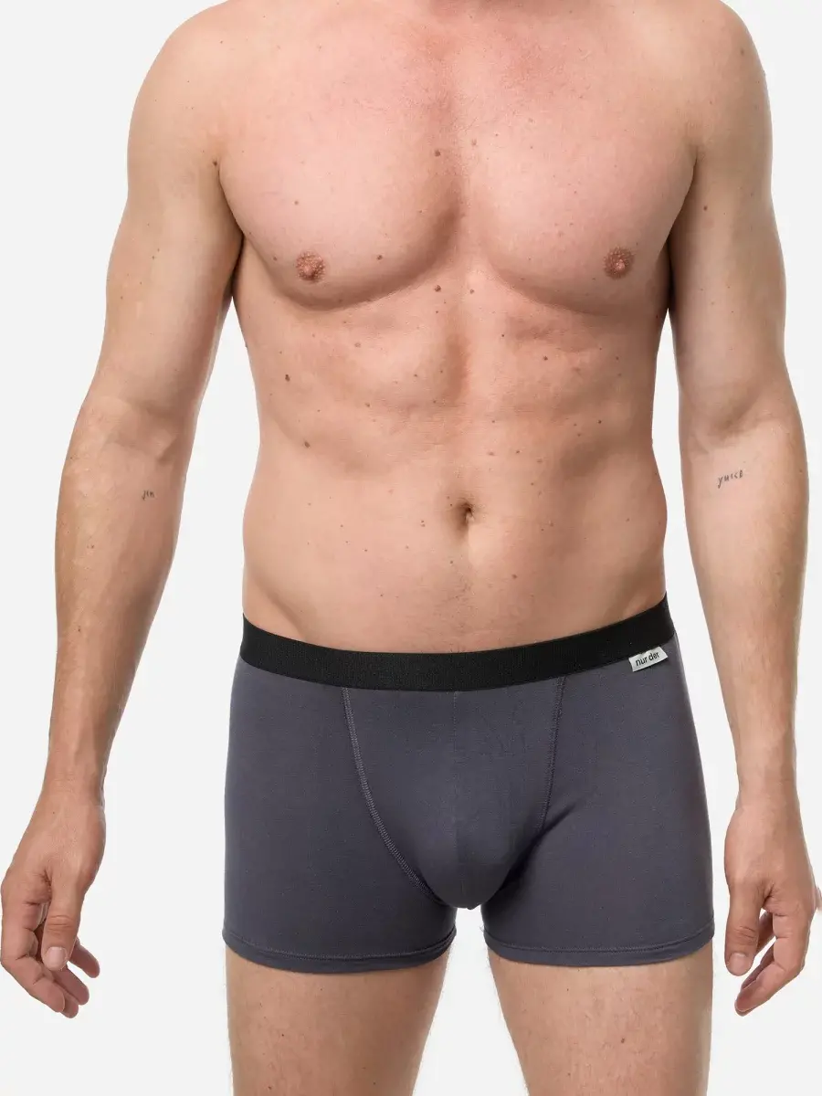 Nur Die Boxer Cotton Strech 3er Pack - navy/graumelange/grau - Größe 8 | XXL | 56 Auslauf