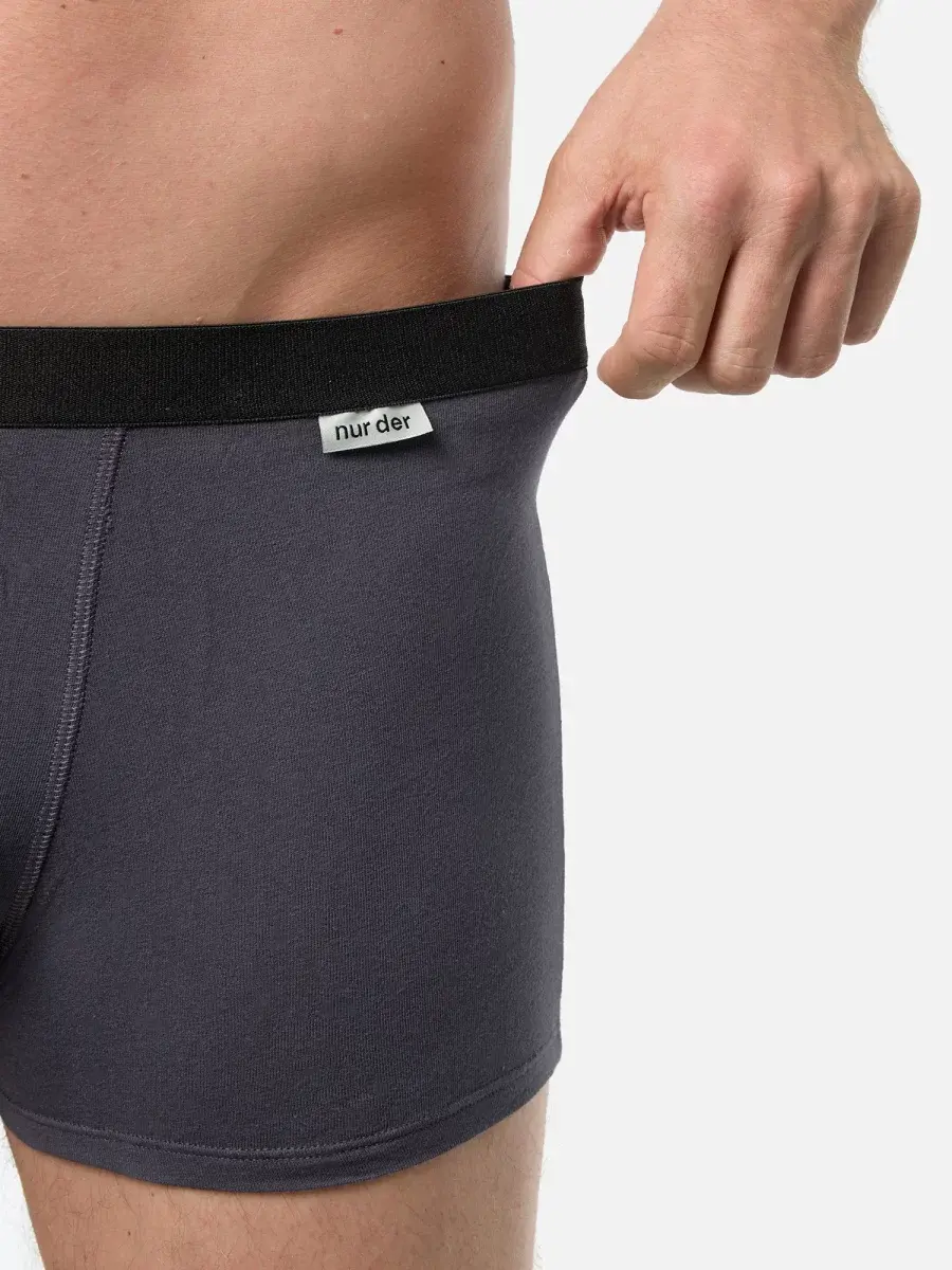 Nur Die Boxer Cotton Strech 3er Pack - navy/graumelange/grau - Größe 8 | XXL | 56 Auslauf