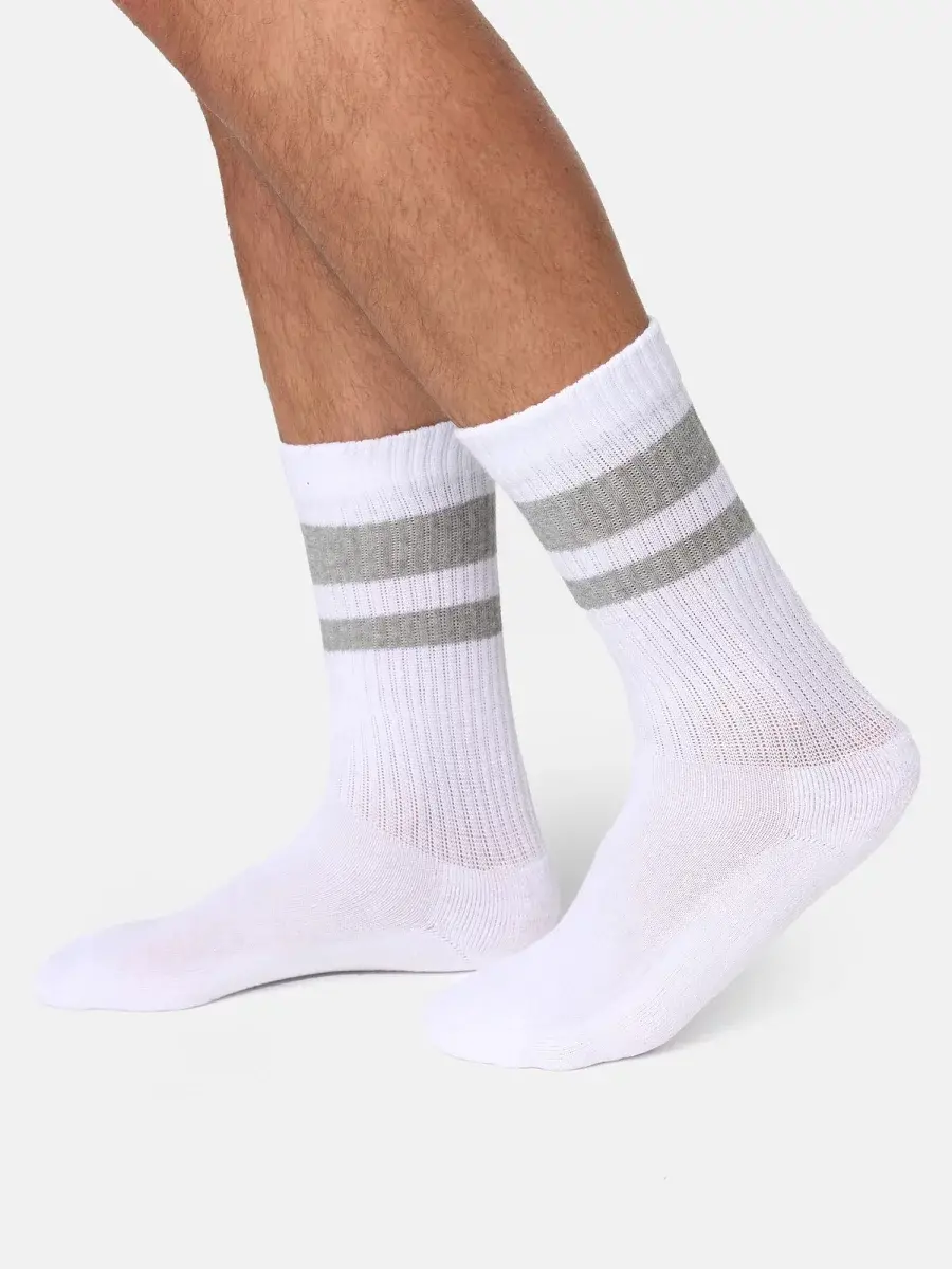 Nur Die Sport Socken 3er Pack - weiß/grau/schwarz - Größe 39-42 Weihnachtsangebot