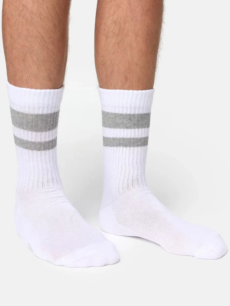 Nur Die Sport Socken 3er Pack - weiß/grau/schwarz - Größe 39-42 Weihnachtsangebot