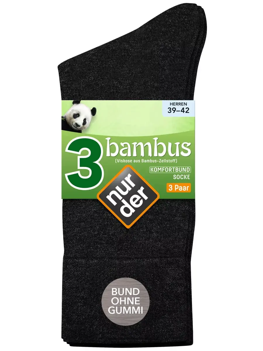 Nur Die Bambus¹ Komfort Socke 3-Pack Valentinstagsangebot