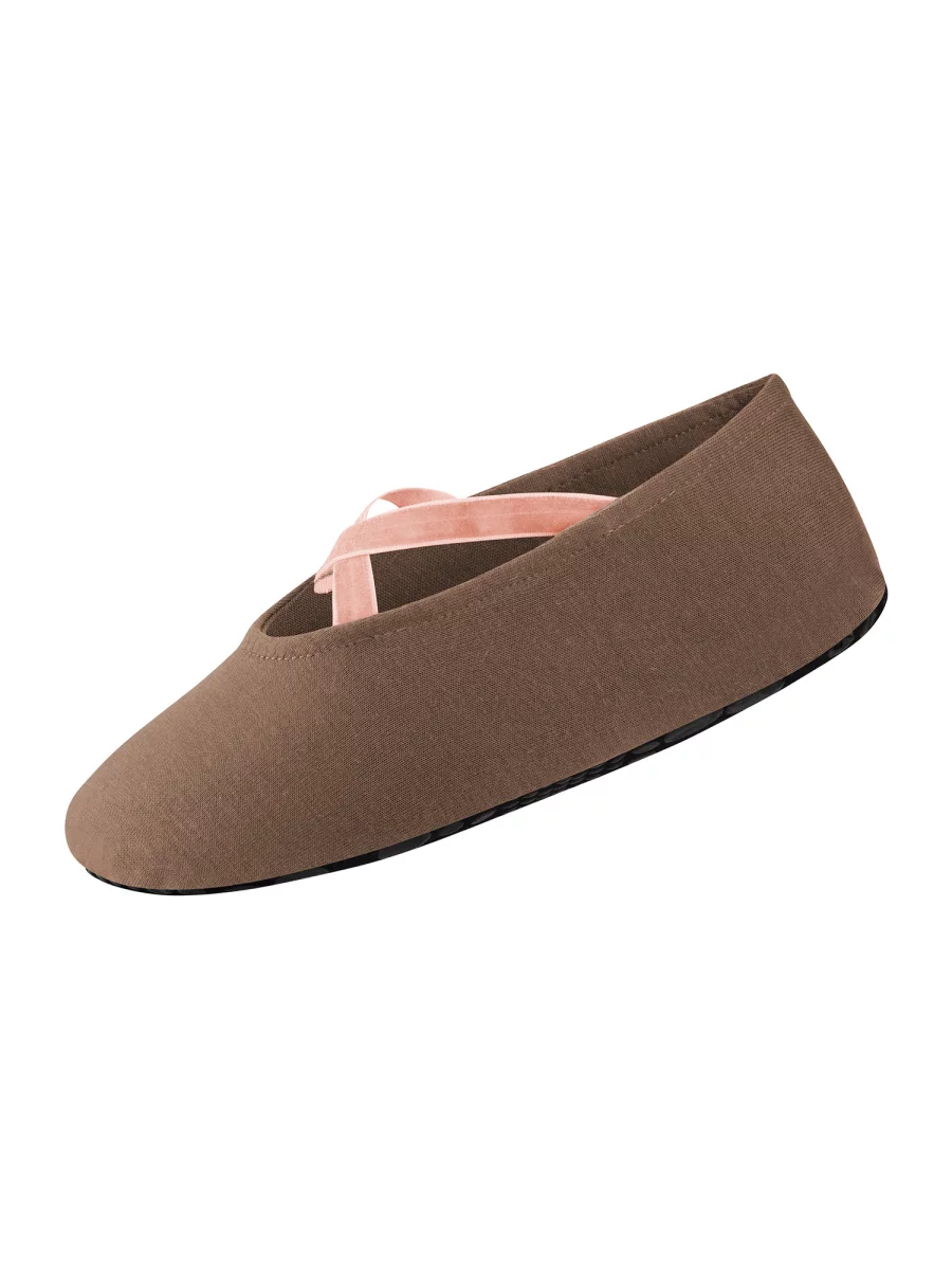 Nur Die Kinder Ballerina Haussocke - braun/rosa - Größe 23-26 Online Outlet