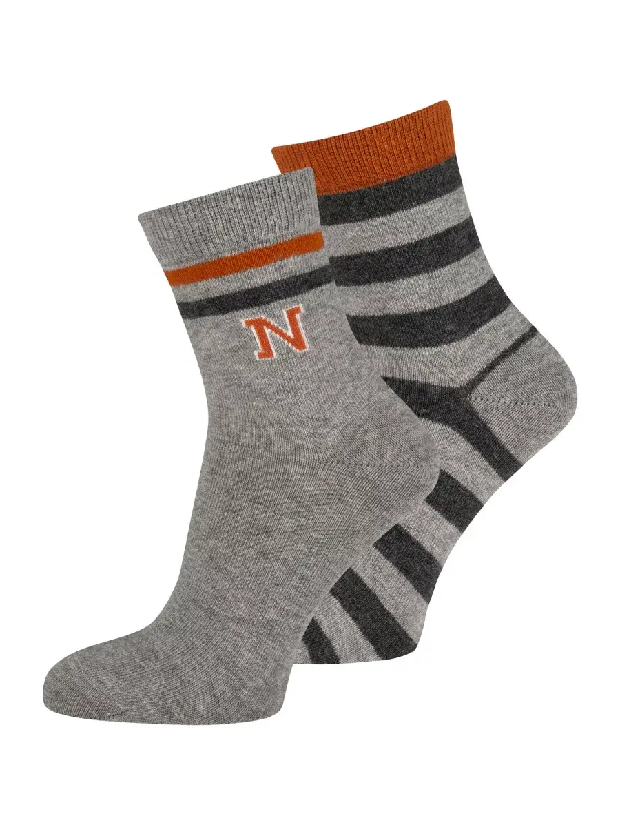 Nur Die Kinder Socken Baumwolle 2er Pack - College - Größe 23-26 Exklusive Angebote