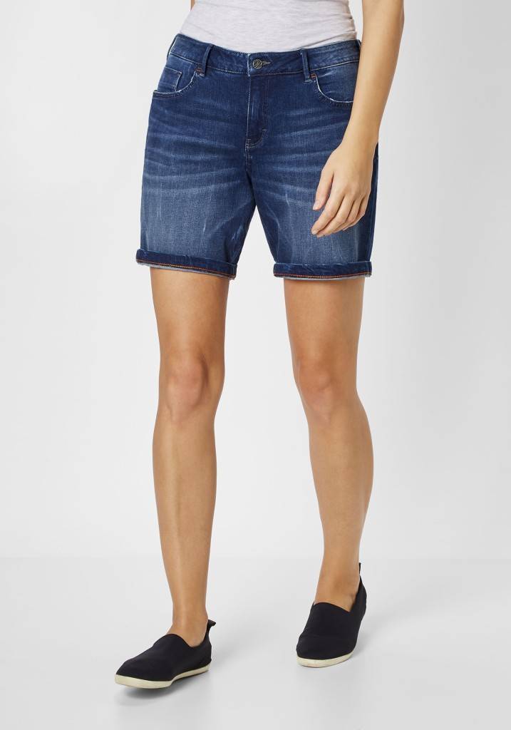 Paddocks SASCHA Bermuda weite Passform - dark blue stone wash Begrenztes Angebot