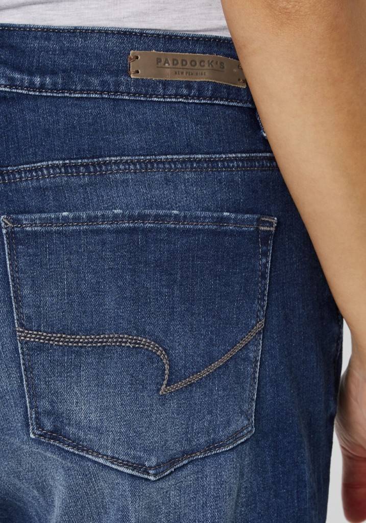 Paddocks SASCHA Bermuda weite Passform - dark blue stone wash Begrenztes Angebot