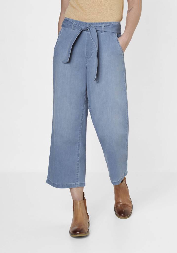 Paddocks Culotte LIGHT DENIM weite Passform - blue bleached used Online Outlet