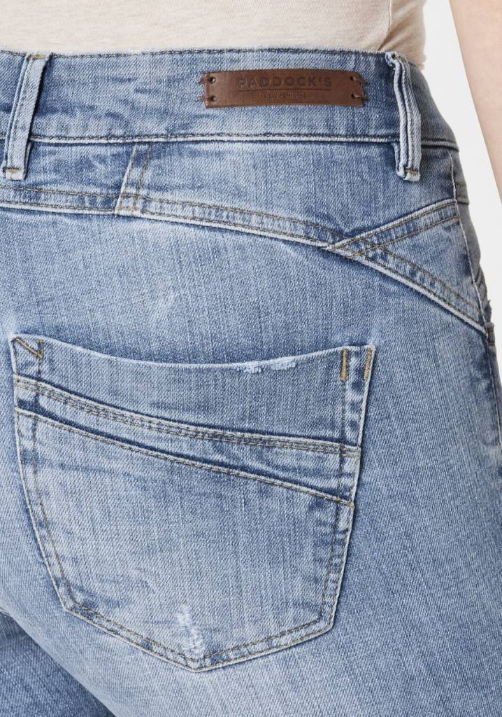 Paddocks LUCY Skinny fit - vintage blue with handwork and 3D pleats Räumungsverkauf