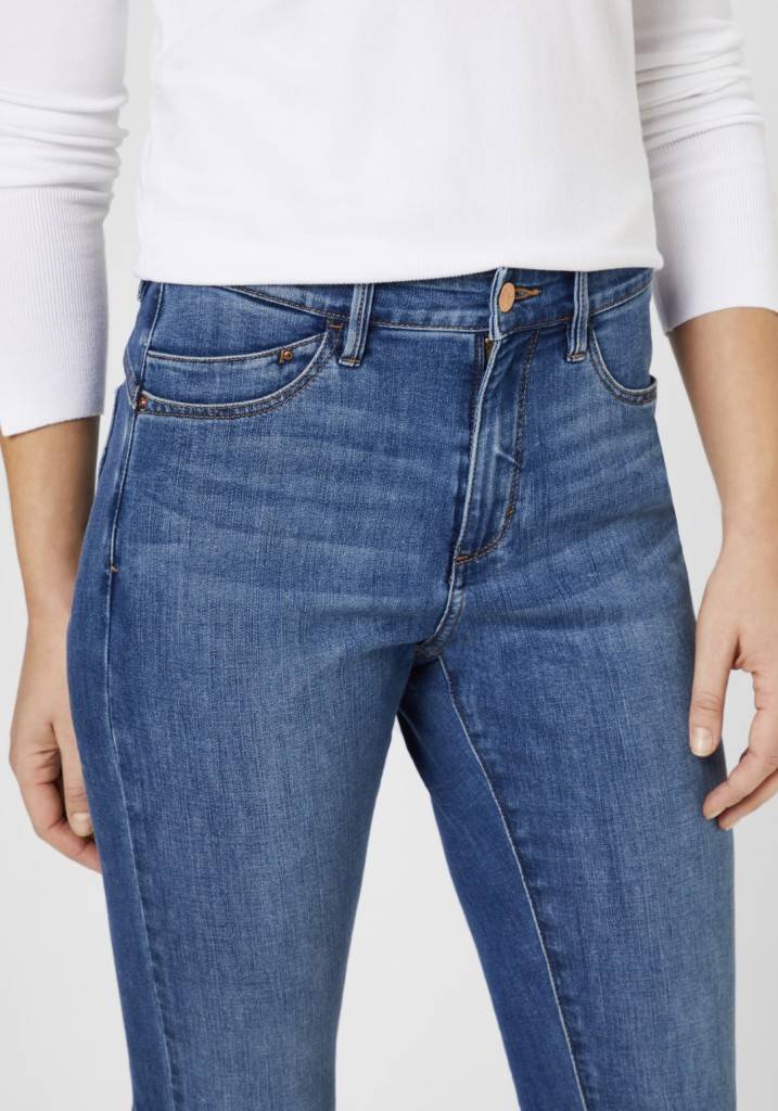 Paddocks PAT LIGHT DENIM schmale Passform - mid blue with using and moustache Letzte 3 Tage