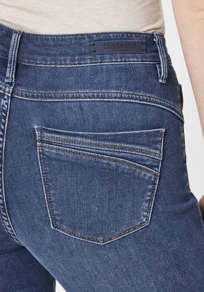 Paddocks PAT JOGG DENIM schmale Passform - blue dark stone with handwork Nur für heute