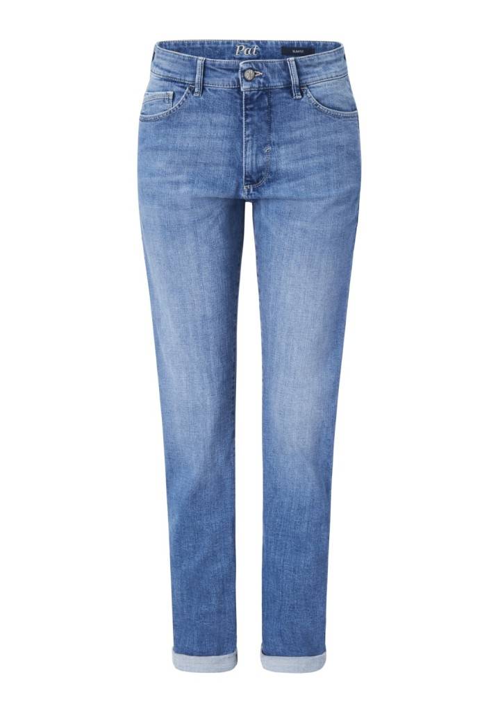Paddocks PAT MOTION&COMFORT schmale Passform - light blue with handwork Discount Store für neue Produkte