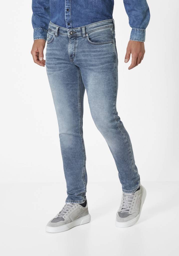 Paddocks DEAN MOTION&COMFORT JOGG DENIM schmale Passform - dark blue used moustache Im Verkauf