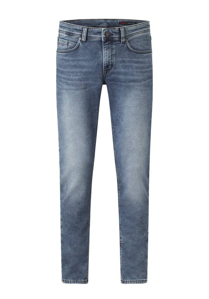 Paddocks DEAN MOTION&COMFORT JOGG DENIM schmale Passform - dark blue used moustache Im Verkauf