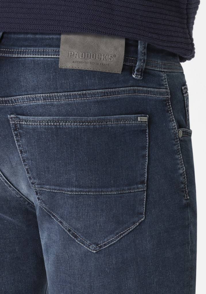 Paddocks DEAN MOTION&COMFORT schmale Passform - blue black used and moustache Online