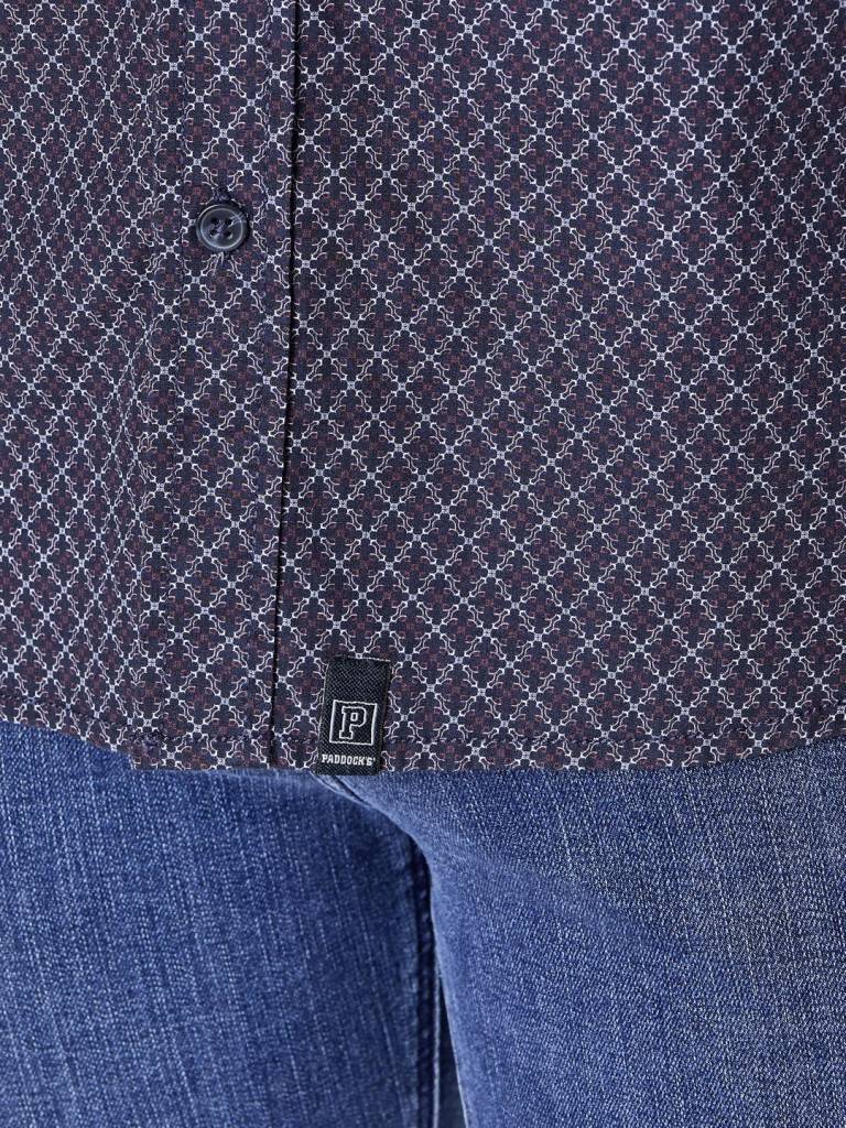 Paddocks shirt with 1 bust pocket normale Passform - Red Sonderangebot