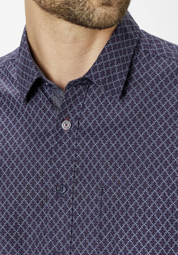 Paddocks shirt with 1 bust pocket normale Passform - Red Sonderangebot