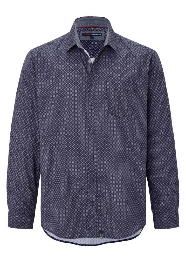Paddocks shirt with 1 bust pocket normale Passform - Red Sonderangebot