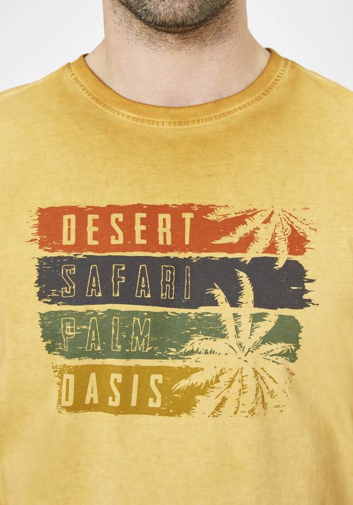 Paddocks Round neck short sleeve normale Passform - gold Günstig kaufen