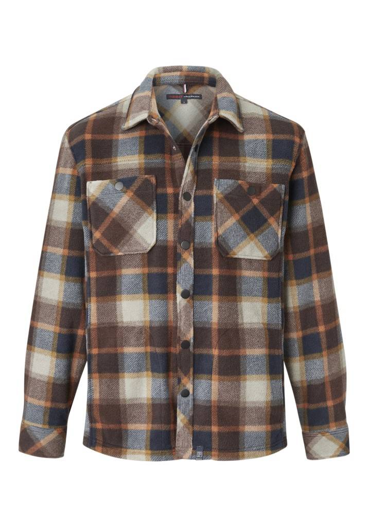 Paddocks Check Fleece jacket with pockets normale Passform - ginger bread Exklusivangebot