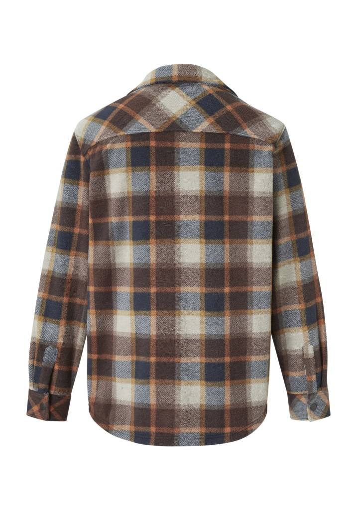 Paddocks Check Fleece jacket with pockets normale Passform - ginger bread Exklusivangebot