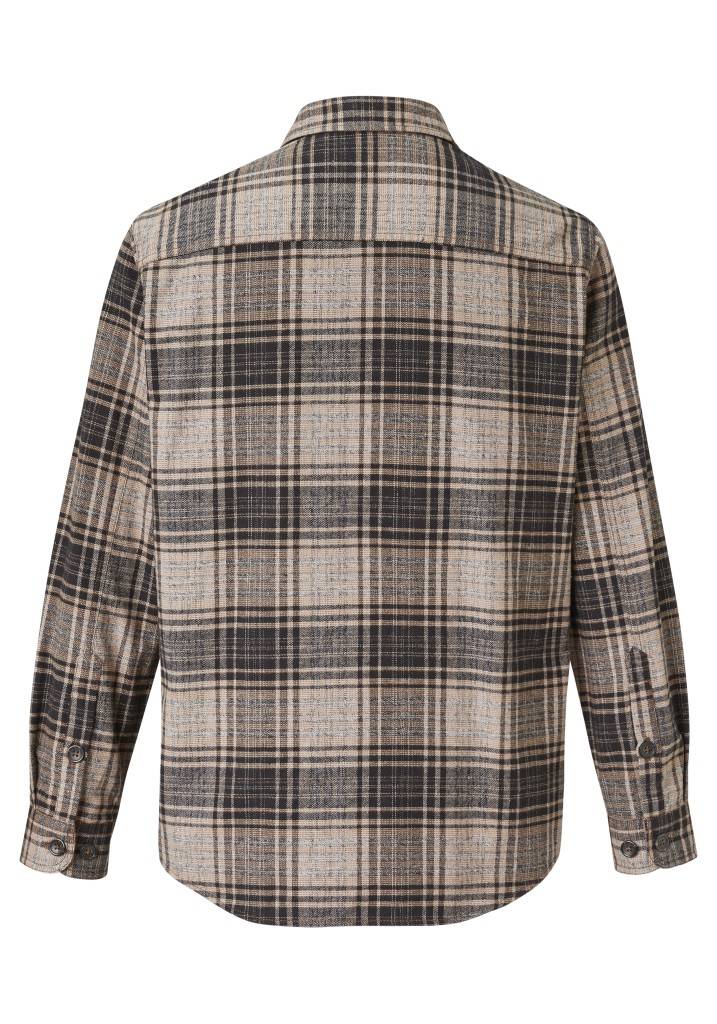 Paddocks Check Overjacket with patched pockets normale Passform - beige Preisnachlass