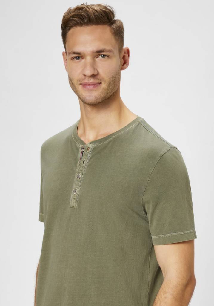 Paddocks Henley single jersey normale Passform - dusty olive Cyber Monday