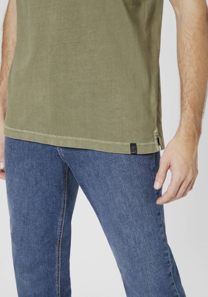 Paddocks Henley single jersey normale Passform - dusty olive Cyber Monday