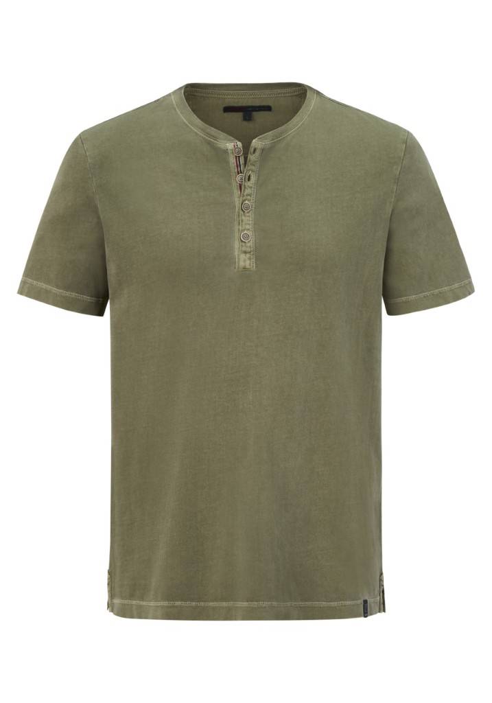 Paddocks Henley single jersey normale Passform - dusty olive Cyber Monday