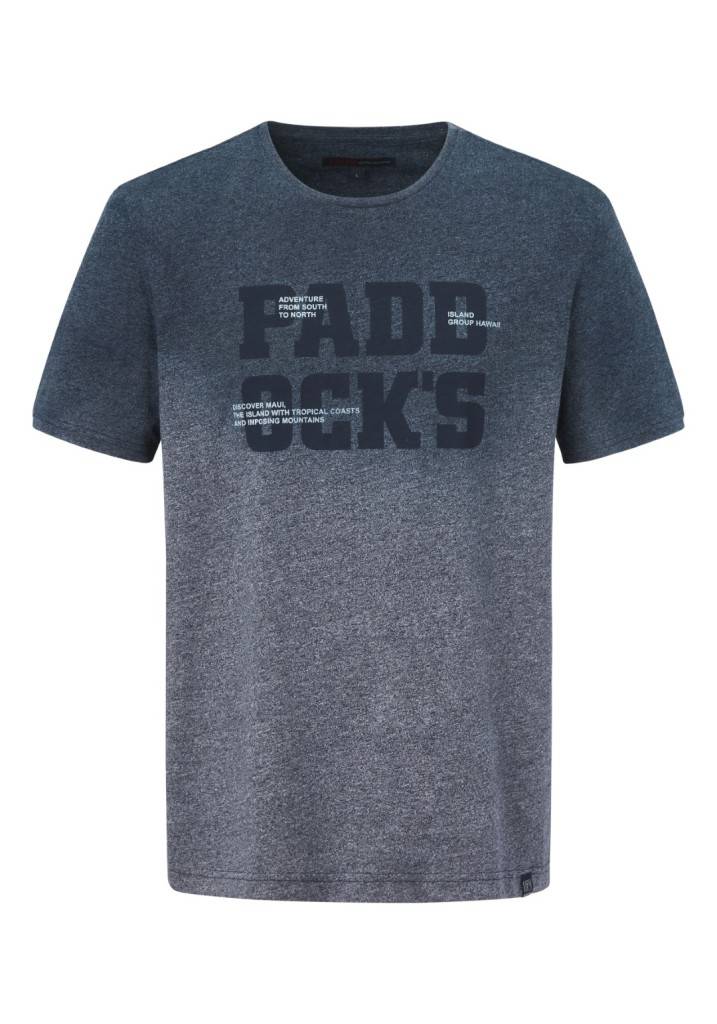 Paddocks round neck color melange jersey normale Passform - navy melange Weihnachtsangebot