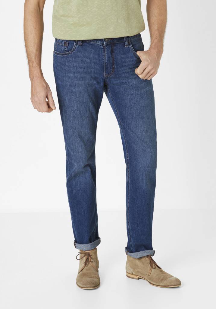 Paddocks BEN bequeme Passform - medium blue used moustache Top Angebot
