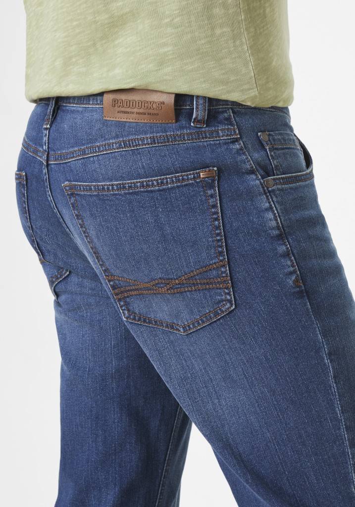 Paddocks BEN bequeme Passform - medium blue used moustache Top Angebot
