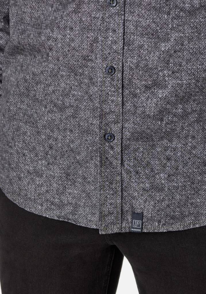 Paddocks shirt with 1 bust pocket normale Passform - anthra Super Sparpreis
