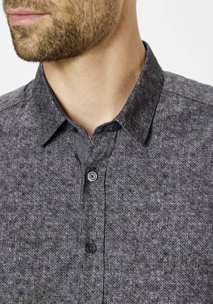 Paddocks shirt with 1 bust pocket normale Passform - anthra Super Sparpreis