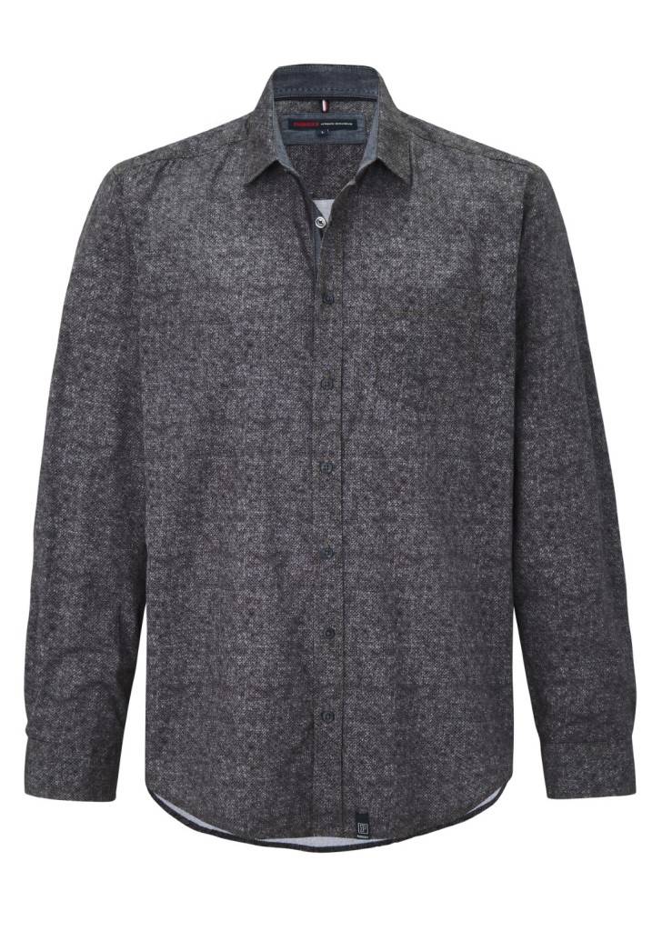 Paddocks shirt with 1 bust pocket normale Passform - anthra Super Sparpreis