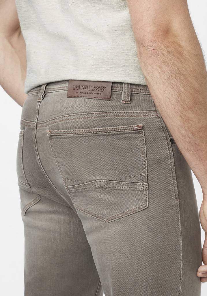 Paddocks PIPE MOTION&COMFORT schmale Passform - mid. grey od brown used Letzte 3 Tage
