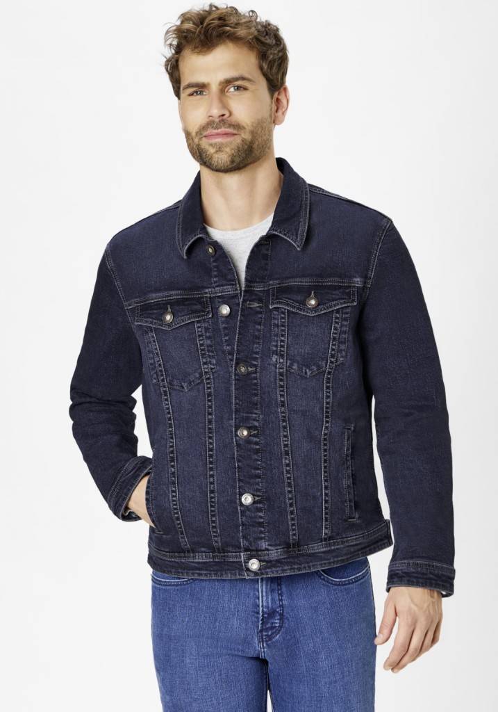 Paddocks Denim Jacket normale Passform - blue/black 50% Rabatt mit kostenlosem Versand