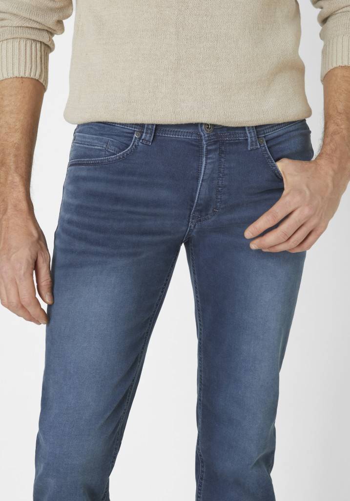 Paddocks DEAN MOTION&COMFORT JOGG DENIM schmale Passform - blue grey used moustache Outlet