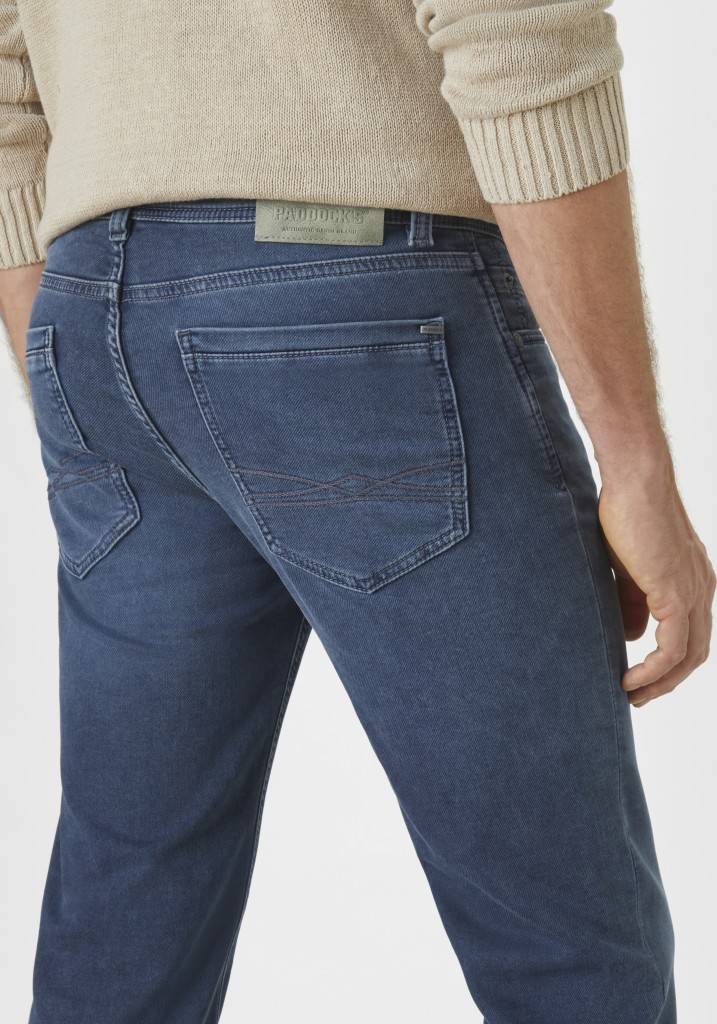 Paddocks DEAN MOTION&COMFORT JOGG DENIM schmale Passform - blue grey used moustache Outlet