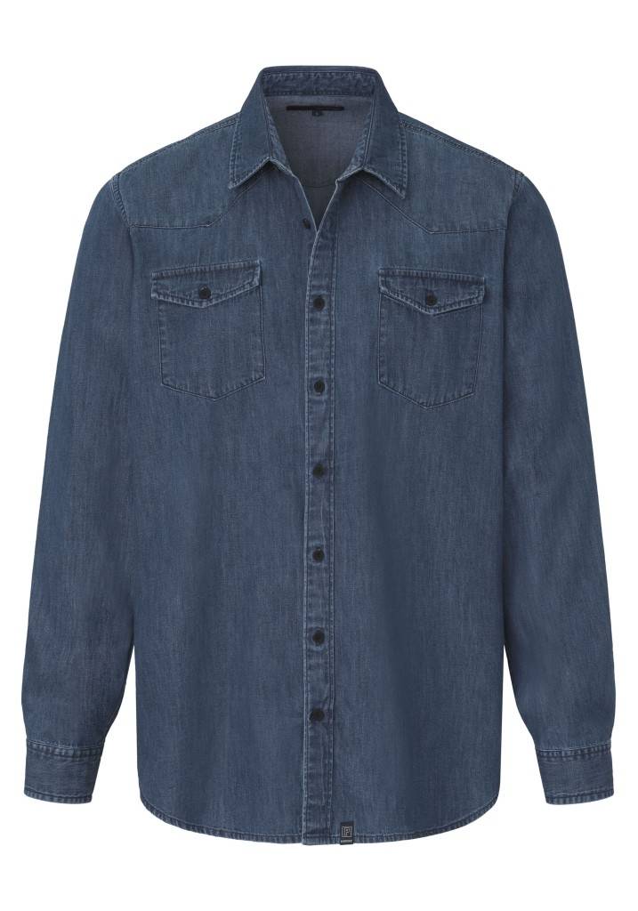 Paddocks Long sleeve shirt normale Passform - medium blue Auslauf