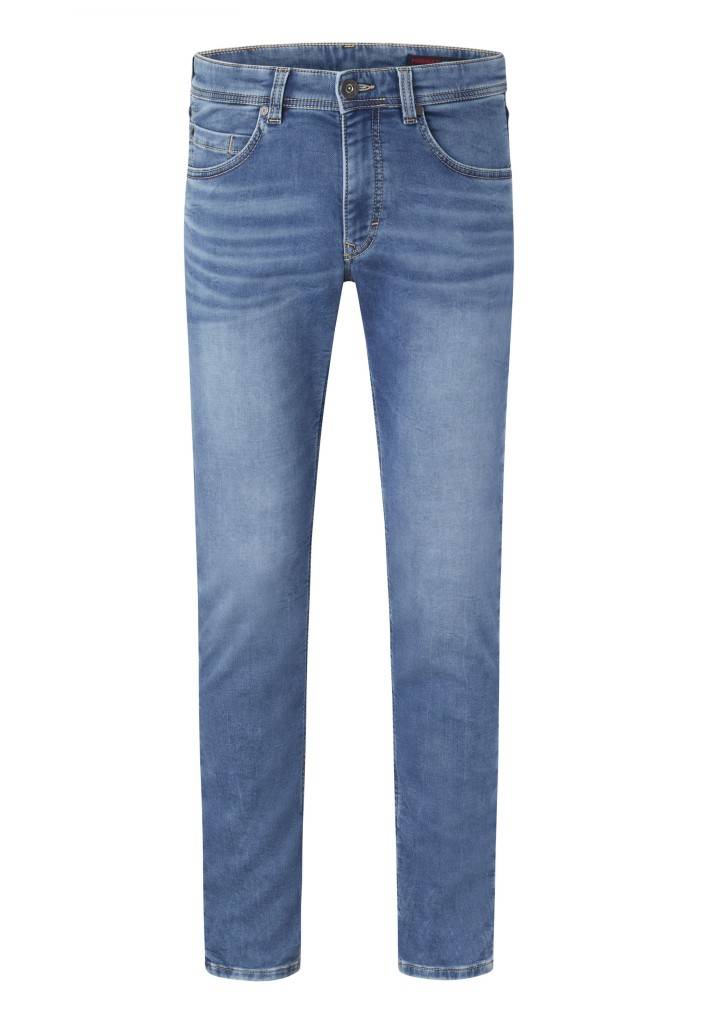 Paddocks DEAN MOTION&COMFORT JOGG DENIM schmale Passform - medium blue used moustache Verkauf