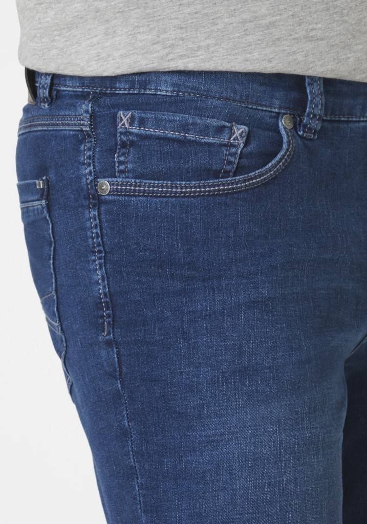 Paddocks PIPE MOTION&COMFORT schmale Passform - medium blue od blue used moustache Angebote