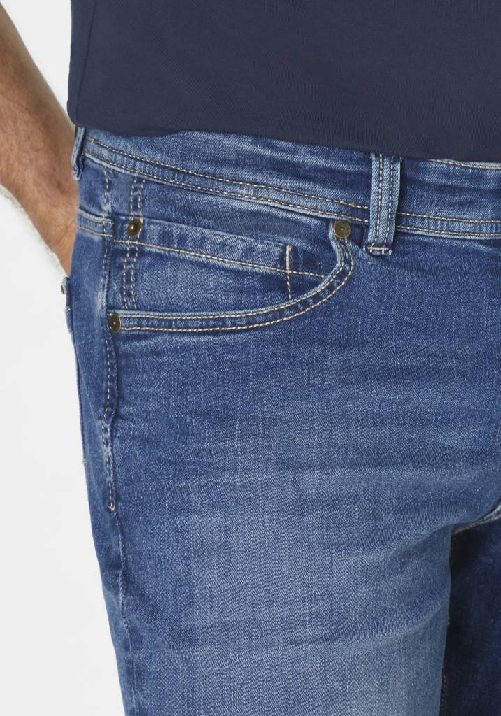 Paddocks DEAN MOTION&COMFORT schmale Passform - medium blue used moustache im Angebot