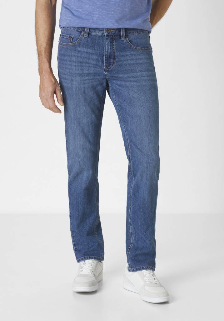 Paddocks PIPE MOTION&COMFORT schmale Passform - medium blue used moustache Günstiger Verkauf