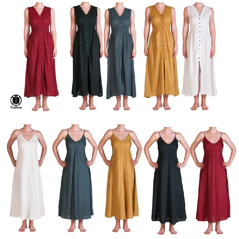 Panasiam Sommerkleid aus Baumwolle | verschiedene Schnitte Top Angebot