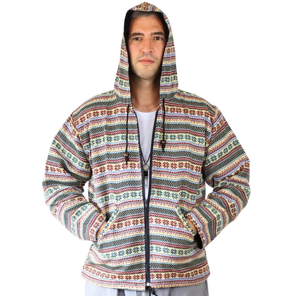 Panasiam Jacke Webmuster Ethno Räumungsverkauf