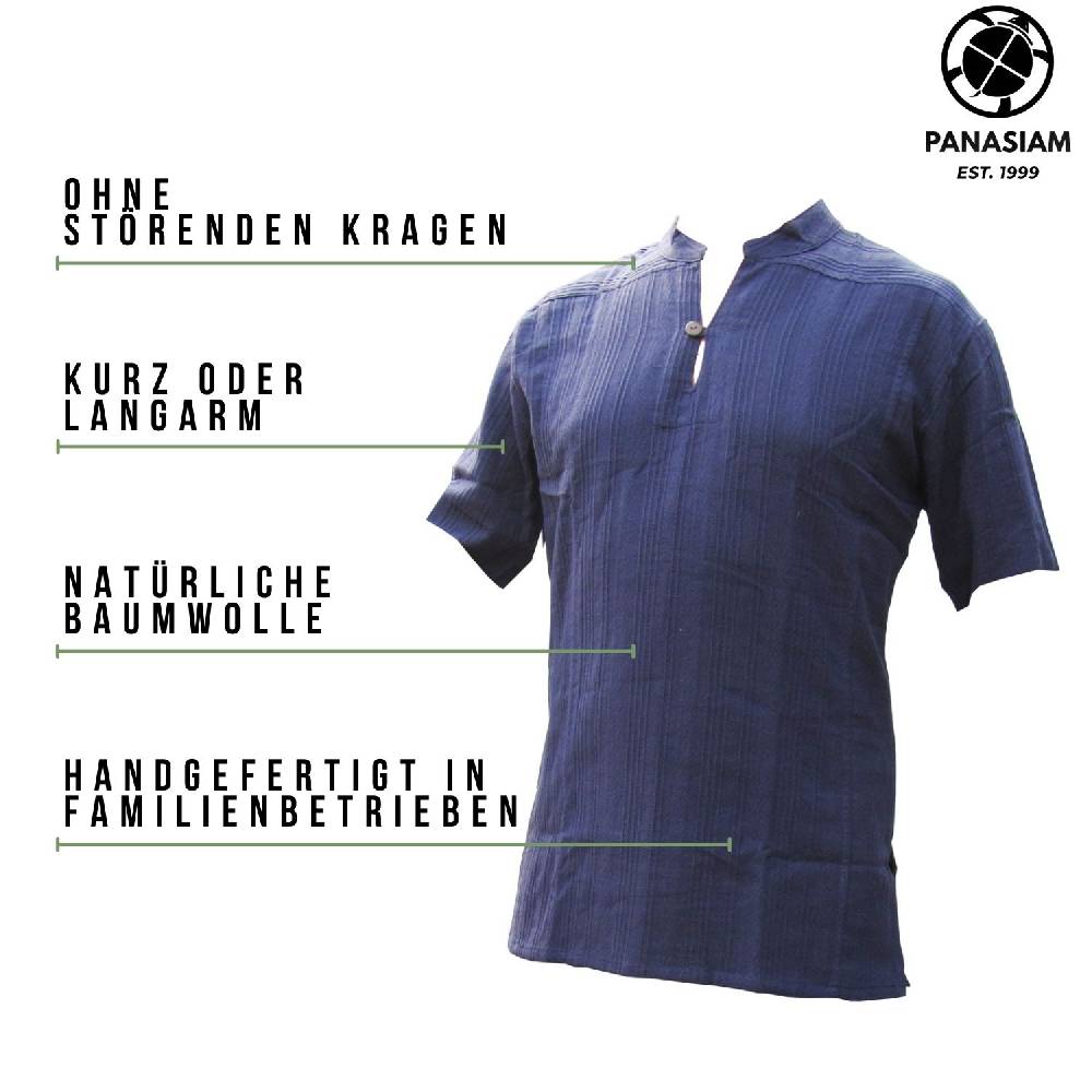 Panasiam Fischerhemd Klassik | Kurzarm Sonderangebot der Fabrik