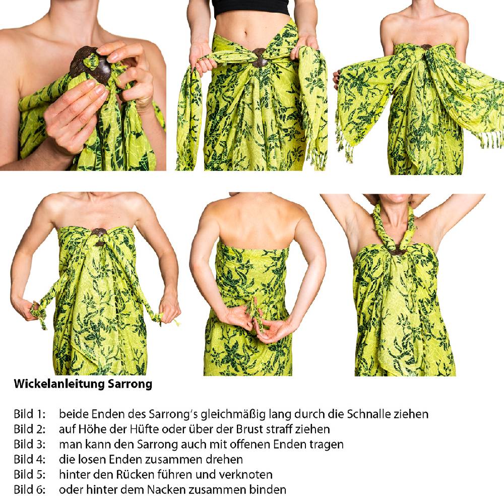 Panasiam Sarong Wachsbatik bunttöne Meist gekauft