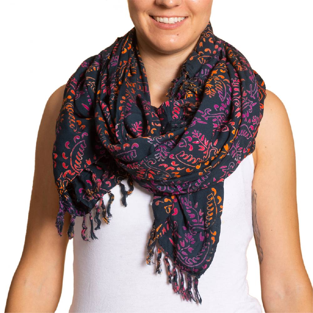 Panasiam Sarong Wachsbatik dunkle Designs Fabrik Onlineshop
