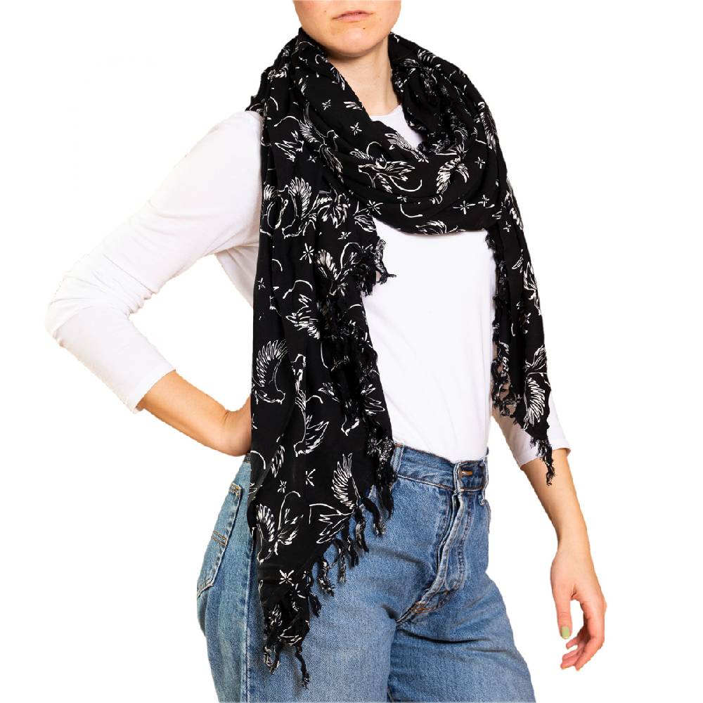 Panasiam Sarong Wachsbatik schwarz-weiß Fabrikpreis