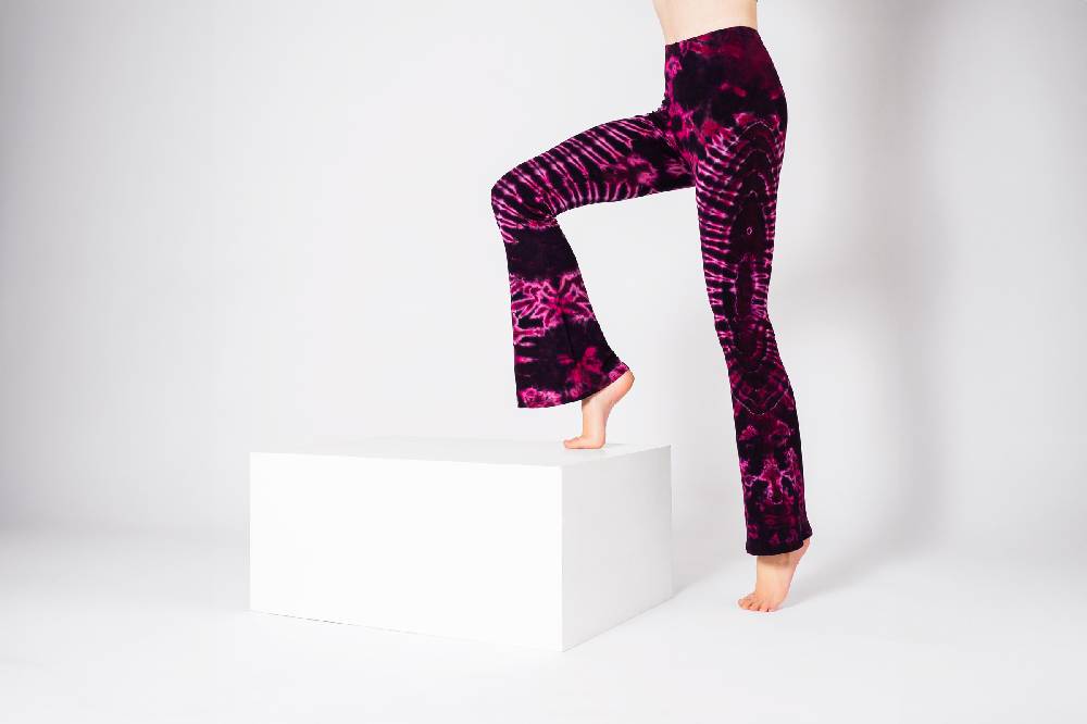 Panasiam Batik Leggings mit Schlag Auslauf
